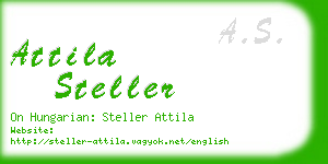 attila steller business card